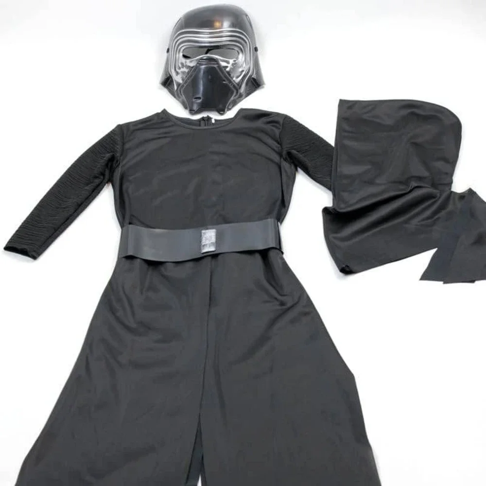 Star Wars Kylo Ren Kids Costume Set with Mask Belt Hood Black Robe Halloween